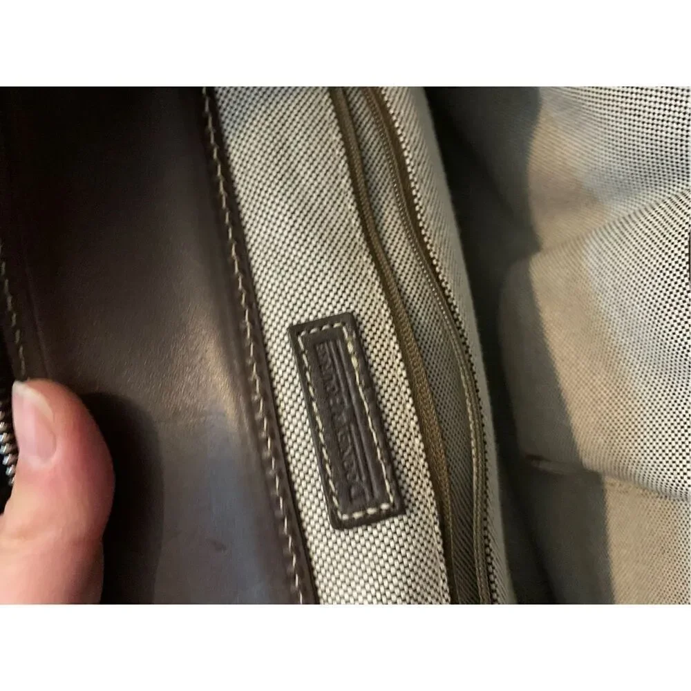 Dooney and bourke brown and tan handbag shoulder bag
